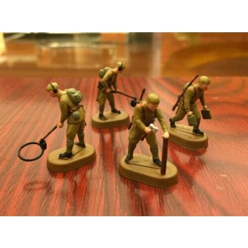 Super mini 1:72 figure minesweeper, Soviet engineer 4pcs/set