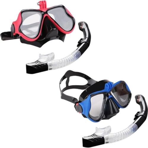 Diving Goggles With Screw Frame Free Diving Goggles Scuba Full Face Mask Wet Tube Kit Snorkeling Equipment Ultra Low Volume Free