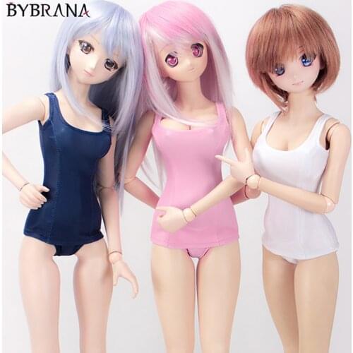 Bybrana BJD SD DD Doll Clothes Girls Summer Dress Not Dyed Swimsuit