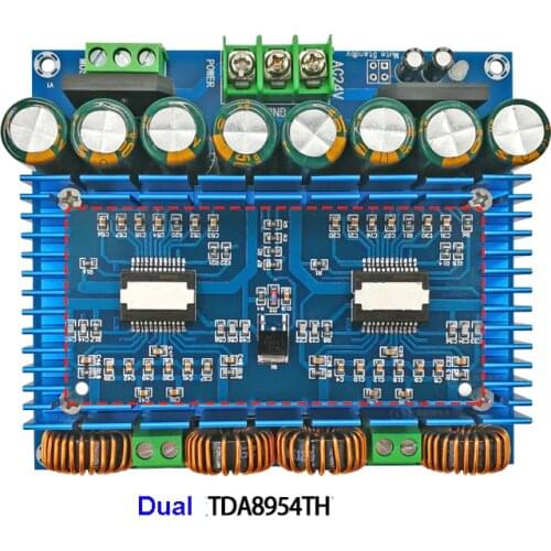 2*420W TDA8954TH Power Audio Amplifier Board Dual Channel Class D Digital TDA8954 Stereo outdoor Stage speaker Amplificador