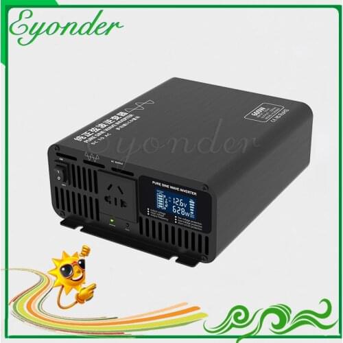 Eyonder 600w 12v 24v 36v 48v 60v 72v dc to 110v 115v 120v 200v 220v 230v ac converter Pure Sine Wave 600w inverter power supply
