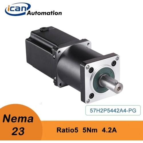 ICAN Nema23 Gearbox 5Nm 4.2A Ratio5 Geared Sttepper Motor