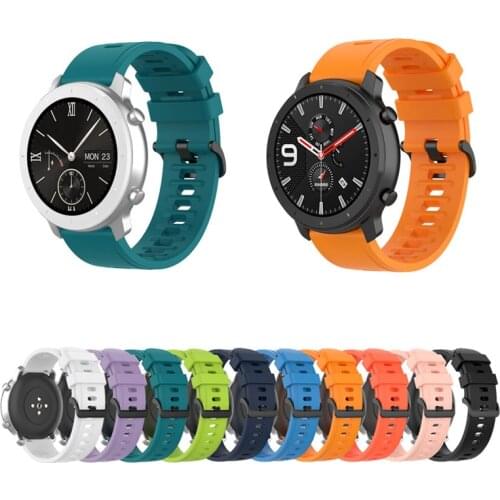 Silicone Bracelet Smart Watch Band For Xiaomi Amazfit GTR 2/2e/GTS 2 Mini Sport Wrist Band Strap For Huami Amazfit GTR 47mm 42mm