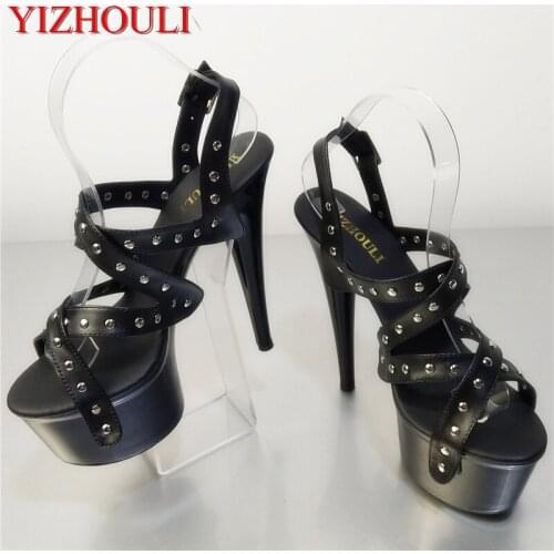 15cm High heel sandals, manufacturers selling super sexy high-heeled sandals, party Dance Shoes