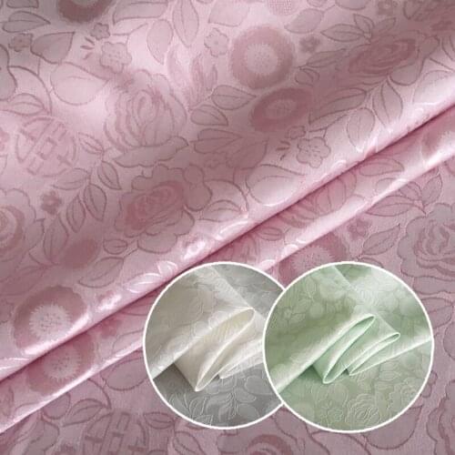 {sang pu} satin silk fabric Pure silk fabrics Hanfu DIY fabric jacquard silk multicolor material into