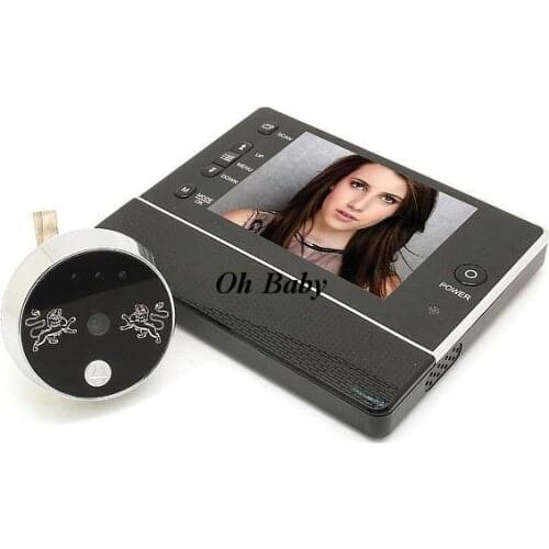 SDR 2014 New Luxury 3.5 " Smart Peephole Viewer Video Door Phone ,Wide Angle Night Vision Video Door Camera