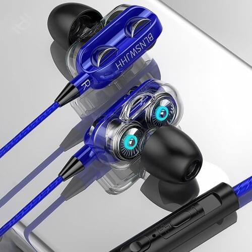 Noise Isolation Headset Wire In-ear Earphone with Microphone Extra Bass for Mobile Phone for Xiaomi Samsung Huawei