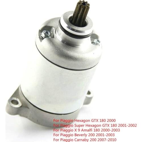 Motorcycle Starter Motor Engine parts motor starter for Piaggio Hexagon GTX Super Hexagon GTX X 9 Amalfi 180 Liberty Sport 200