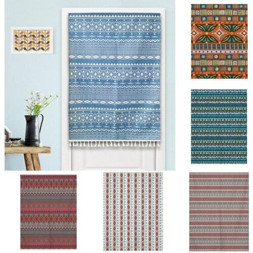 Bohemian Bedroom Kitchen Door Curtain Shower Partition Curtain Home Decoration Doorway Hanging Curtain Geomantic Curtain