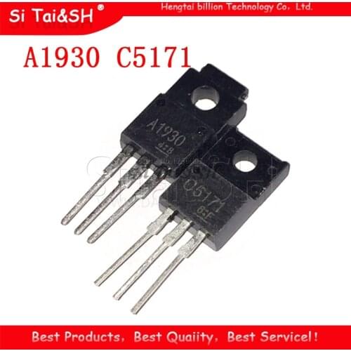 10PCS ( 5PCS 2SA1930 + 5PCS 2SC5171 ) A1930 TO-220 C5171 TO220 Original and new