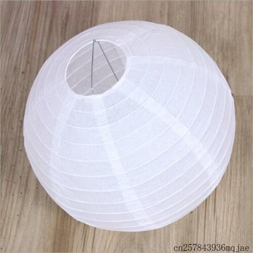 200pcs Chinese Paper Ball Hanging White Paper Lanterns Lampshade Wedding Decoration Party Decor