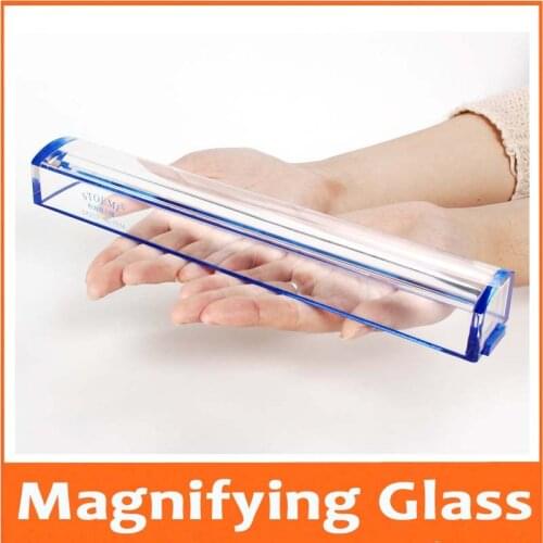 5X Times Acrylic High Definition Cylinder Magnifying Glass Loupe Magnifier Children Toy Ruler for Old Man Reading Newspaper