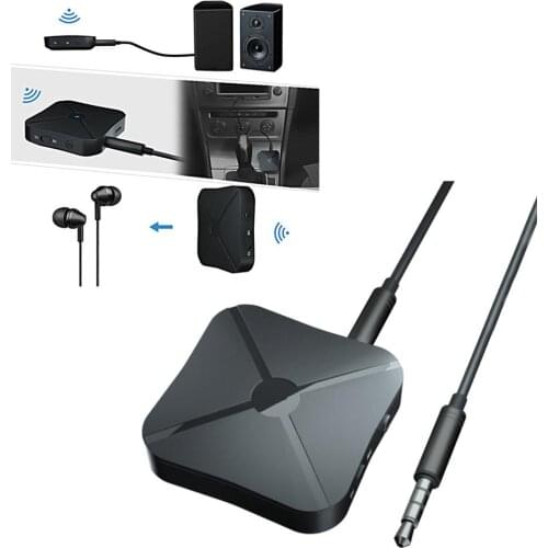 Audio Transmitter Receiver TV Computer Speaker Car Adapter 3.5mm 2-in-1 For Home Sound SystemTV Headphone