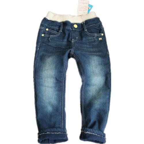 BBD Toddler Pants Boys Warm Autumn Winter Plus Fleece Jeans Kids 3 4 5 Years Delicate Clothes
