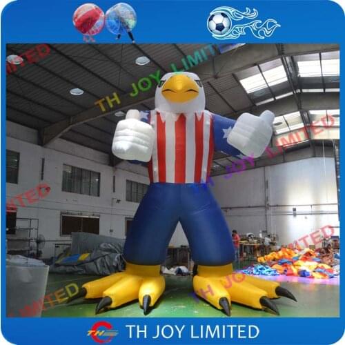 Free shiping giant 6mH inflatable american eagle, inflatable USA eagle inflatable eagle cartoon,giant inflatable eagle balloon