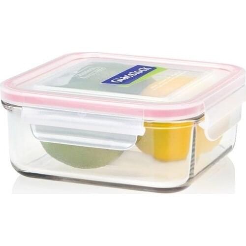 Biev Glasslock Glass Storage Canister Square 900ml