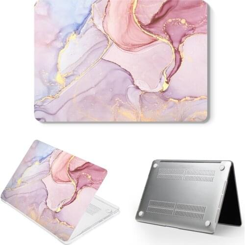 Laptop Case For Macbook Air Pro 11 12 13 15 16 Gold Marble Hard Cover for New Mac Mook 13 M1 Funda a2337 a2179 a1466 a2289 a2338