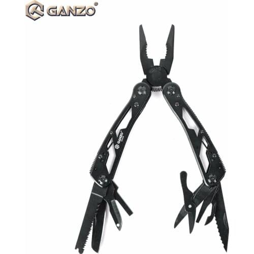Original GANZO Multi Tool Knife pliers 22in1 EDC hand tool set pliers,440C,58HRC G202B G202 multifunctional hand folding plier