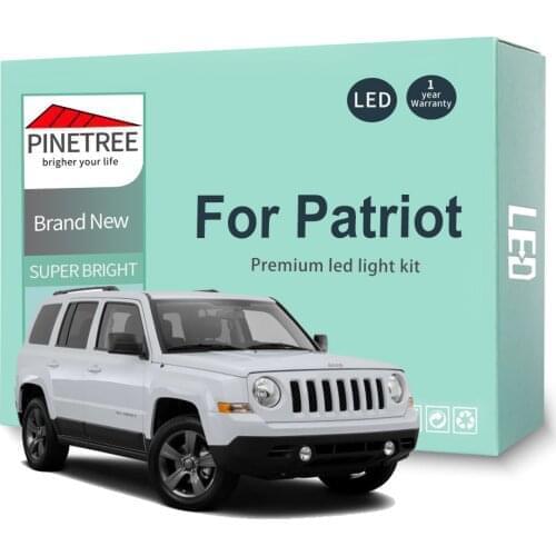 8Pcs Led Interior Light Kit For Jeep Patriot 2007 2008 2009 2010 2011 2012 2013 2014 2015 2016 Led Bulbs Canbus No Error