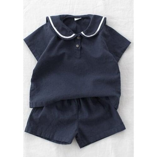 2020 Summer Korean Childrens Clothing Hot Selling Boys and Girls Shorts Fashion Suit