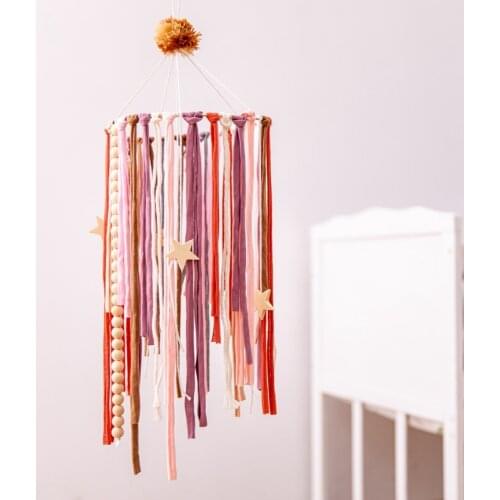 Baby Crib Mobiles Rattles Toys Bed Bell Toy Holder Rotating Bed Bell Cotton Cloth Rattle 0-12 Months Newborn Infant Boy Toys