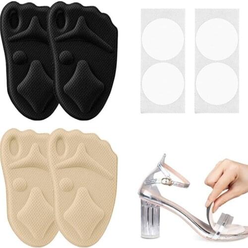 Non-slip Insoles For Women Sandals Sticker High Heel Shoes Self-adhesive Patch Cushion Forefoot Care Relief Pain Pad Memory Foam