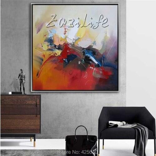 Nodic painting Modern abstract color hand-painted oil painting, canvas painting for art,wall pictures for living room home decor