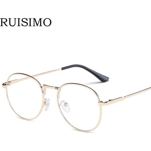 Vintage Round Glasses frame retro Female Brand Designer gafas De Sol Spectacle Plain eye Glasses Gafas eyeglasses eyewear