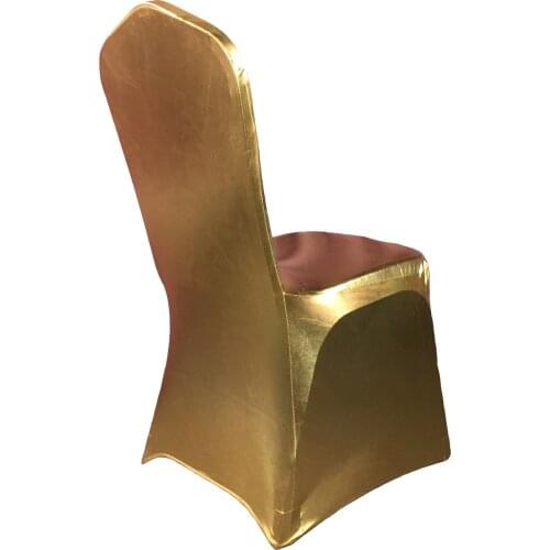 Wholesale white Universal Stretch Polyester Slipcovers for Banquet Dining Wedding Party Spandex Chair Cover