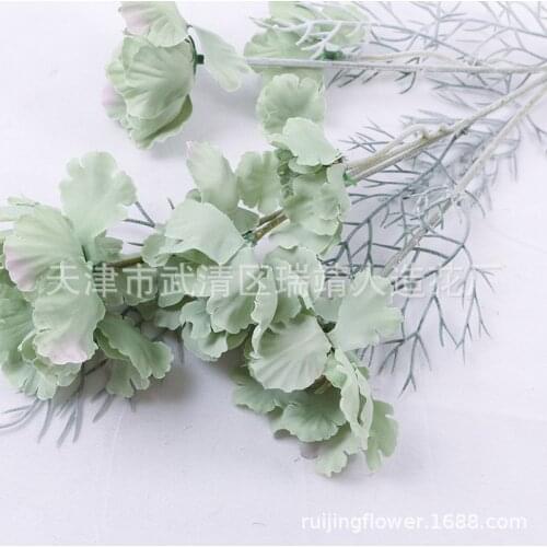 10 Pcs Autumn Color Flocking Gesang Flower Artificial Flower Branch For Home Living Room Decoration Wedding Wreath Cosmos