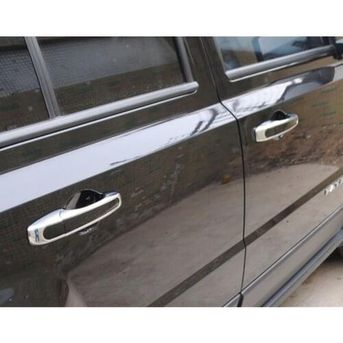 Fit For Jeep Grand Cherokee 2011-16 ABS 8Pcs/Set Auto Car Exterior Door Handle Cover Trim Stickers Decoration Styling