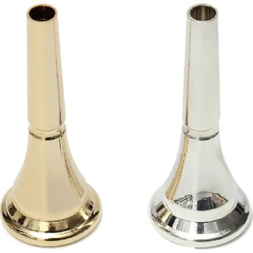 Professional Gold Silver Plated French Horn Mouthpiece Metal Copper Alloy French Horn Musical Instruments