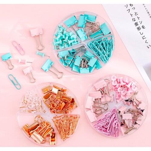 Assorted Clamps Long Tail Clip Dovetail Clips Office Study Binder Clips Combination Paper Ticket Folder Bookmark Clip Supplies