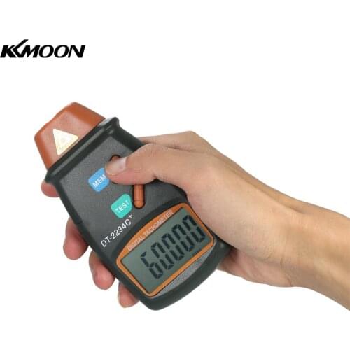 Handheld Digital Photo Tachometer Laser Non-Contact Tach Range 2.5RPM-99999RPM LCD Display Speed Meter DT2234C Tester Speed