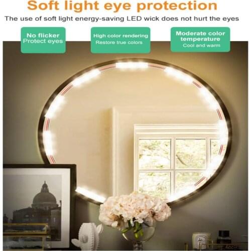 Led Mirror Headlamp Modern Simple Mirror Lamp Dimmable Dressing Table Fill Lamp USB Makeup Lamp Hollywood Vanity Wall Light 2021