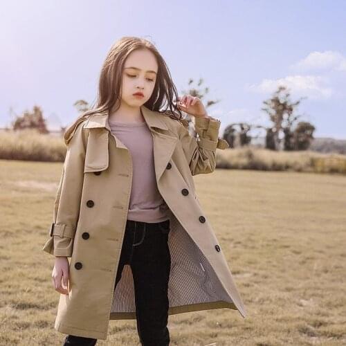 New Autumn Girls Jackets Fashion Cotton Windbreaker Chilren clothing high quality female girl outerwears