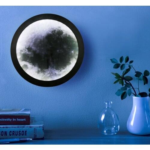 3W Mirror Light UV printing USB Makeup Mirrors Adjustable LED Light Remote Control Moon-Shaped Lamp Home Decorative Supplies