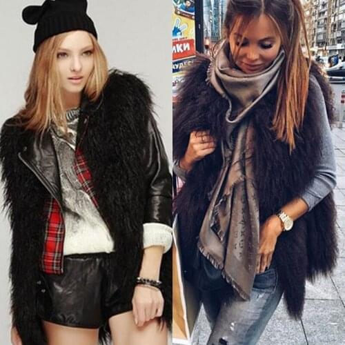 ETHEL ANDERSON Sheep Fur Vest Women Winter Fashion Sleeveless Jacket Real Fur Coat Gelit Mongolian Fur Parkas Classic Style