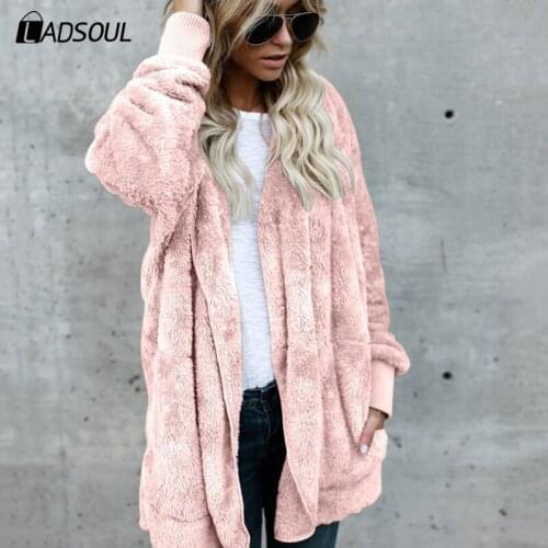 Women Winter Coat Fashion Solid Plus Size Wool Blend White Long Coat Elegant And Sweet Turn Down Collar Streetwear Coats