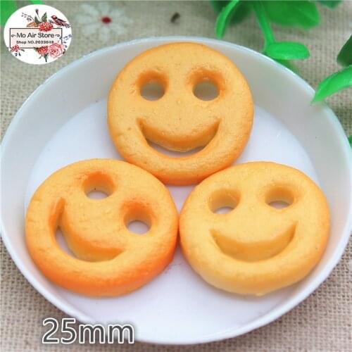 10PCS onion rings Resin 3D Flat back Cabochon imitation food Art Supply Decoration Charm Craft