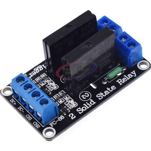2 Kanal OMRON SSR Relais G3MB-202P 5V DC 2 Channel Solid-State Relay Board module High Level fuse for Arduino