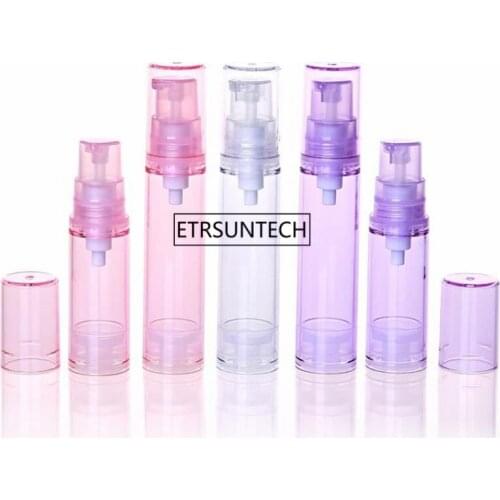 5ml,10ml,Empty airless pump plastic bottles vacuum pressure emulsion bottle with lotion pump F2118