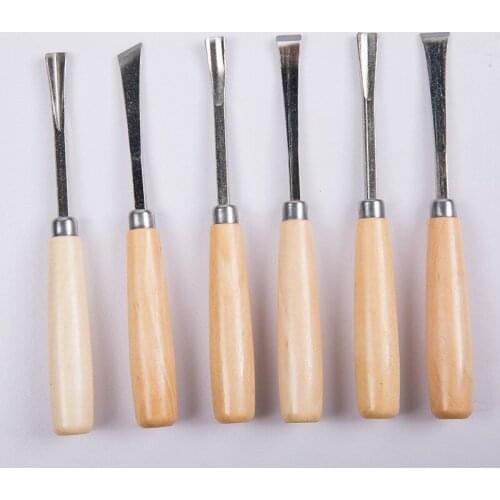 6pcs Wood Chisel Set Graver Woodcarving Knife Woodworking Chisel Wood Carving Tool