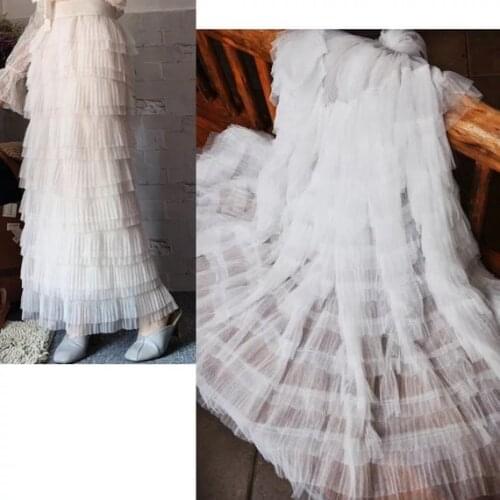 70 cm Off white tulle ruffled baby tutu five yards,haute couture dress mesh,Photography Prop Backdrop,Wedding Decors