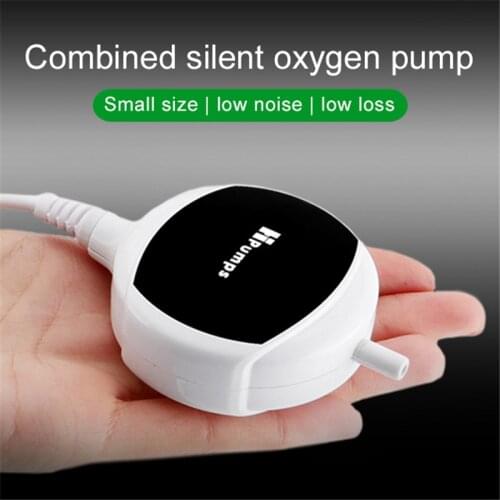 Aquarium Air Pump Ultra Low Noise Fish Tank Mini Air Compressor Oxygen Pump with Air Stone and Silicone Tube