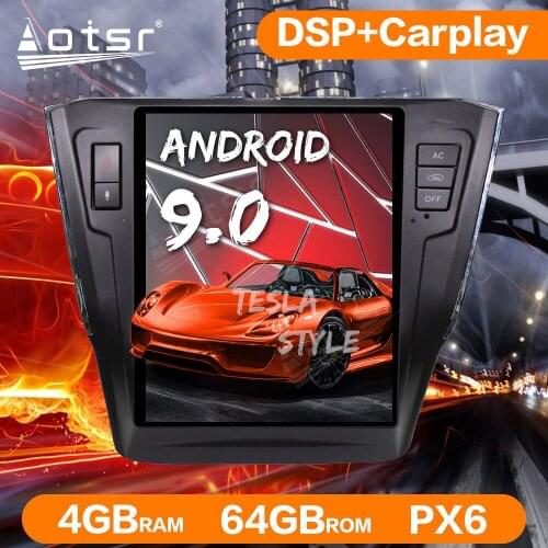 Android 9.0 Tesla style PX6 64GB Car Radio GPS Navigation For Volkswagen VW Passat 7 2015-2018 Auto Multimedia Player Head Unit