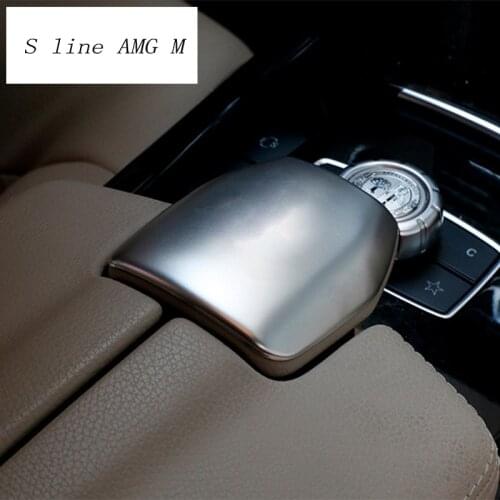 Car Styling Central Armrest Box Switch Trim Car Covers Sitcker Fit For Mercedes Benz E Class W212 CLS Auto Interior Accessories
