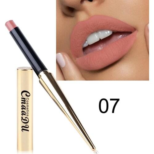 Batom prova longa batom de bala com 12 cores matte, tubo de maquiagem, mh88