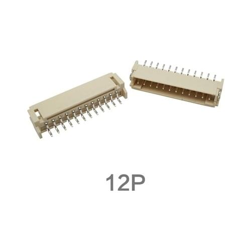 Free shipping 50PCS PH-AWT Pitch 2.0MM SMT PH2.0-12P AWT JST Connector Horizontal Patch SMD Needle Socket 2.0-12PIN Pin Header