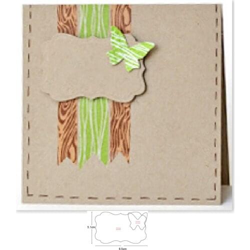 Label tag butterfly Metal Cutting Die Mold Stencil for DIY Embossing Paper Photo Album Cards Making Scrapbooking Dies Cut Mould